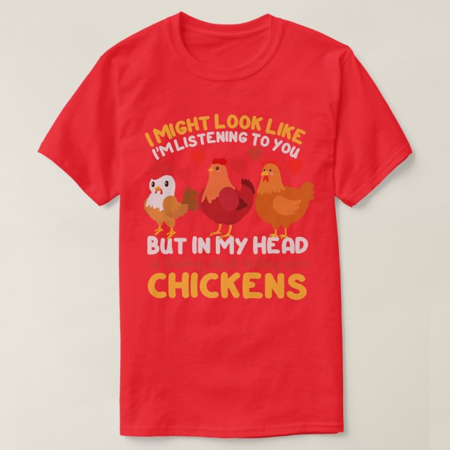 T-shirt J'Aurais L'Air De Vous Écouter, Mais Dans Mon H (Design devant)