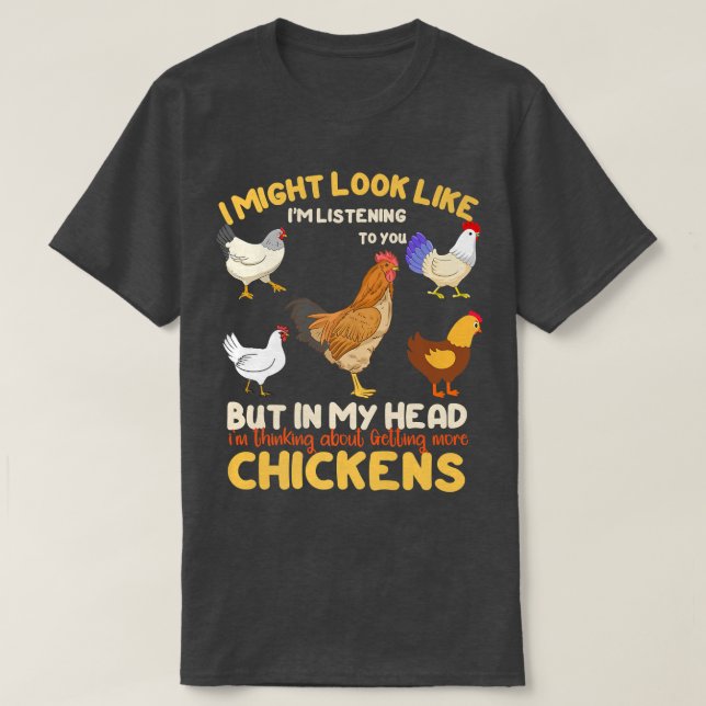 T-shirt J'Aurais L'Air De Vous Écouter, Mais Dans Mon H (Design devant)