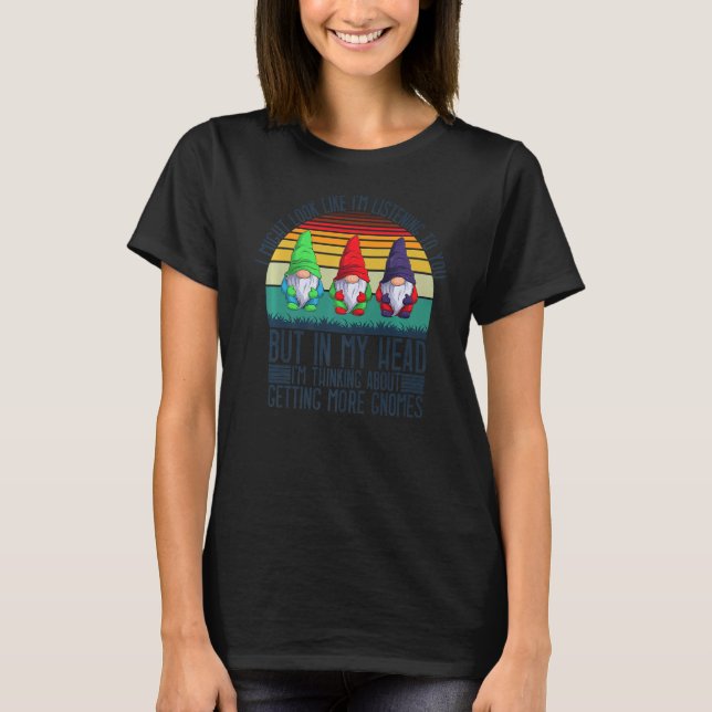 T-shirt J'Aurais L'Air De Vous Écouter, Mais Dans Mon H (Devant)