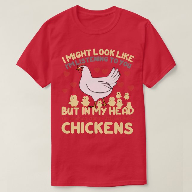 T-shirt J'Aurais L'Air De Vous Écouter, Mais Dans Mon H (Design devant)