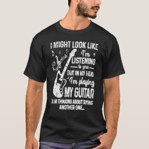 T-shirt J'Aurais L'Air De Vous Écouter Mais De Guitare