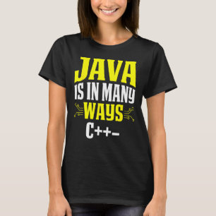 T-shirt Java Est De Nombreuses Manières C++