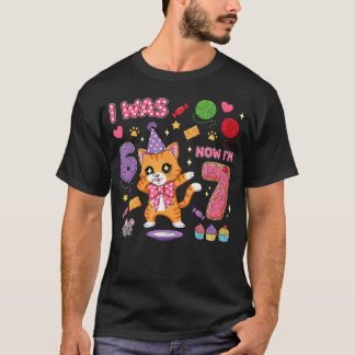 T-shirt J'avais 6 ans maintenant j'ai 7 ans 7e anniversair
