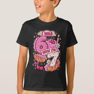 T-shirt J'avais 6 ans maintenant j'ai 7 ans 7e anniversair