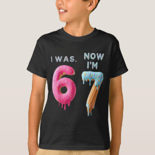 T-shirt J'avais 6 ans maintenant j'ai 7 ans anniversaire,