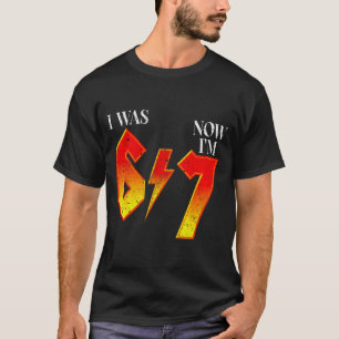 T-shirt J'avais 6 ans maintenant j'ai 7 ans anniversaire d