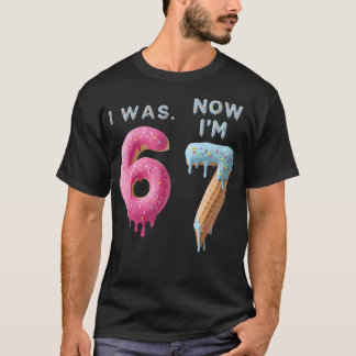 T-shirt J'avais 6 ans maintenant j'ai 7 ans Anniversaire D