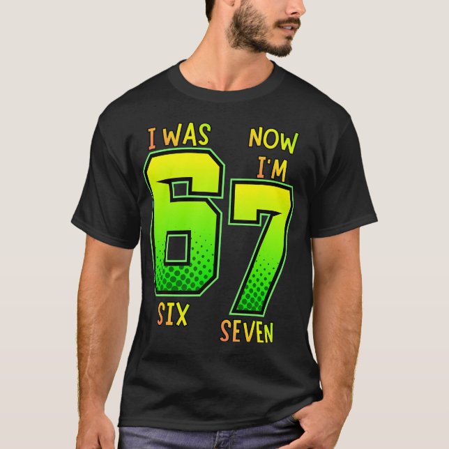 T-shirt J'avais 6 ans maintenant j'ai 7 ans Anniversaire p (Devant)