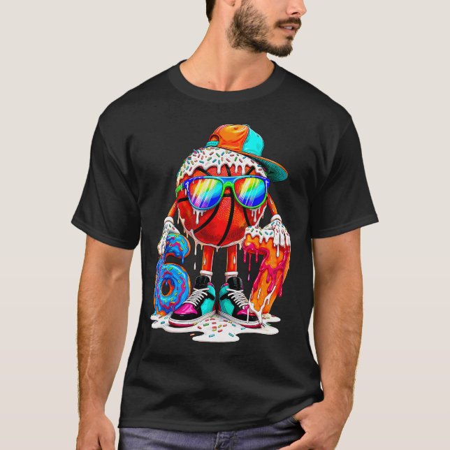 T-shirt J'avais 6 ans maintenant j'ai 7 ans Basketball 6 7 (Devant)