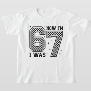T-shirt J'avais 6 ans maintenant j'ai 7 ans Damier Numéro