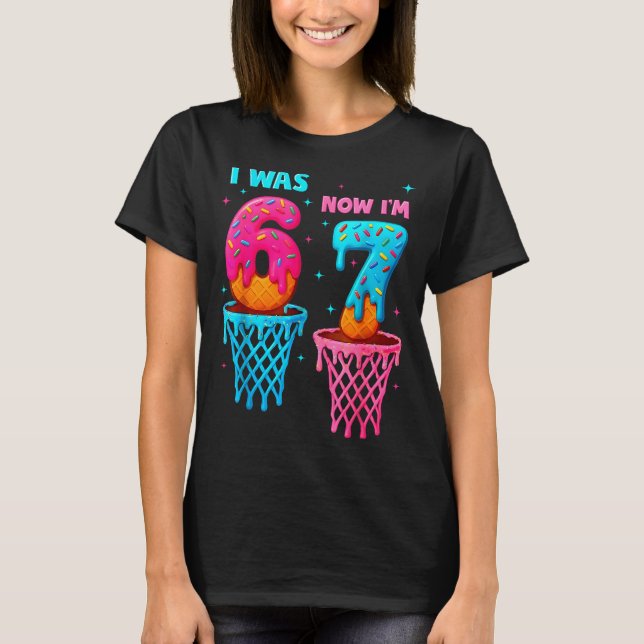 T-shirt J'avais 6 ans maintenant j'ai 7 ans drôle 67 mème  (Devant)