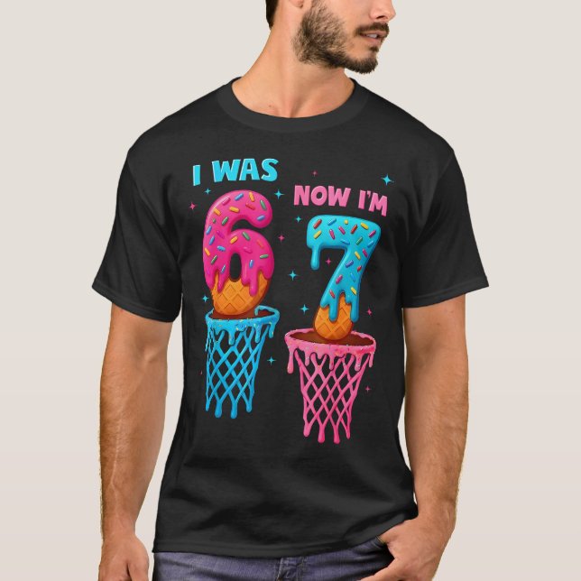 T-shirt J'avais 6 ans maintenant j'ai 7 ans drôle 67 mème  (Devant)