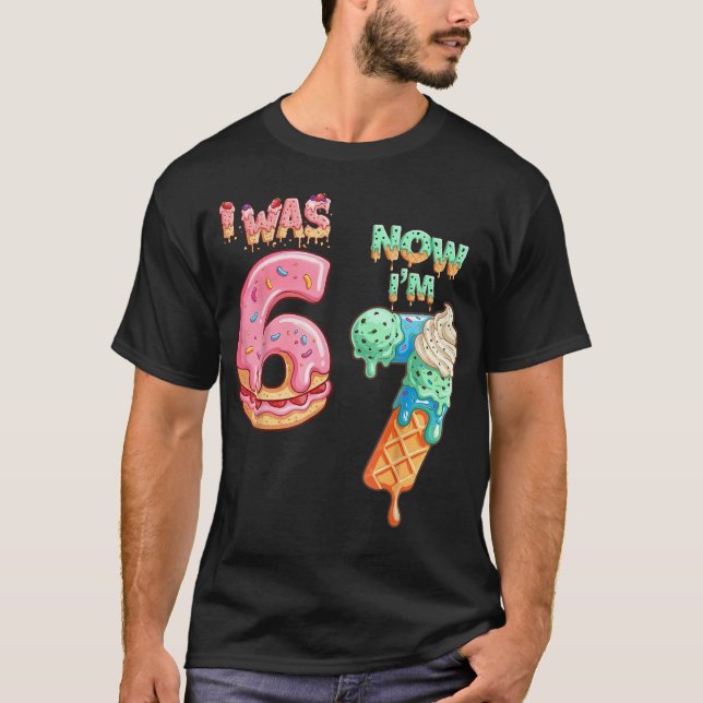 T-shirt J'avais 6 ans maintenant j'ai 7 ans drôle 6 7 mème (Devant)