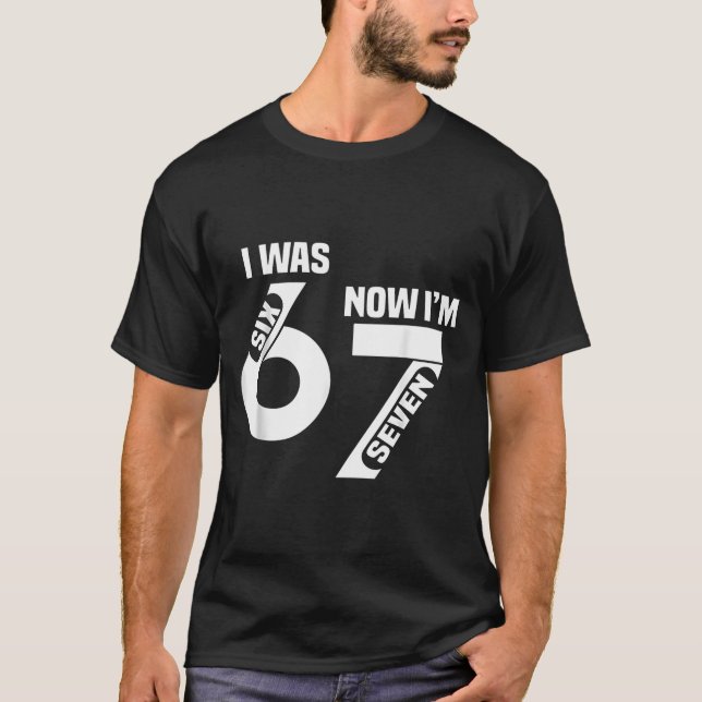 T-shirt J'avais 6 ans maintenant j'ai 7 ans drôle 7ème ann (Devant)