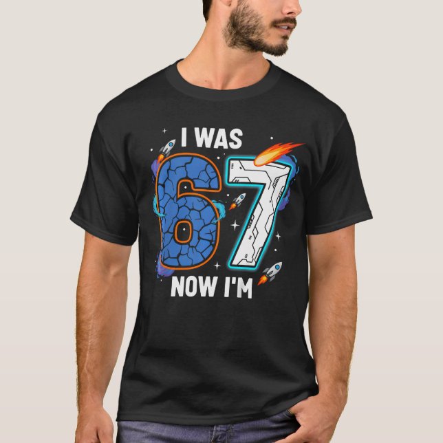 T-shirt J'avais 6 ans maintenant j'ai 7 ans Espace 7e anni (Devant)
