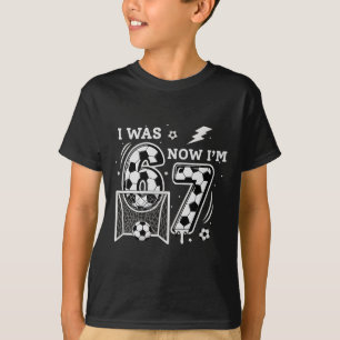 T-shirt J'avais 6 ans maintenant j'ai 7 ans Football Anniv