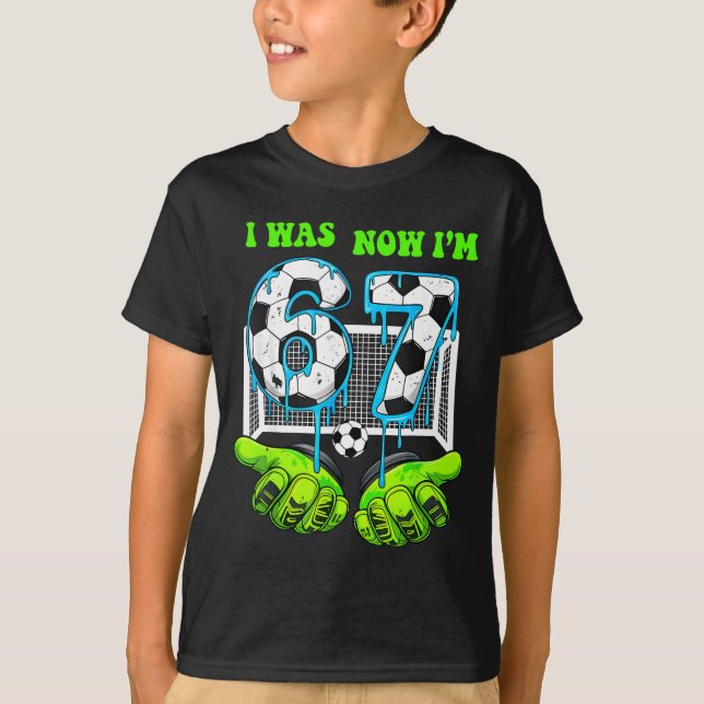 T-shirt J'avais 6 ans maintenant j'ai 7 ans garçon d'anniv (Devant)