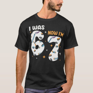 T-shirt J'avais 6 ans maintenant j'ai 7 ans Hockey