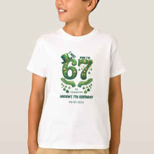 T-shirt J'avais 6 ans maintenant j'ai 7 ans Saint-Patrick