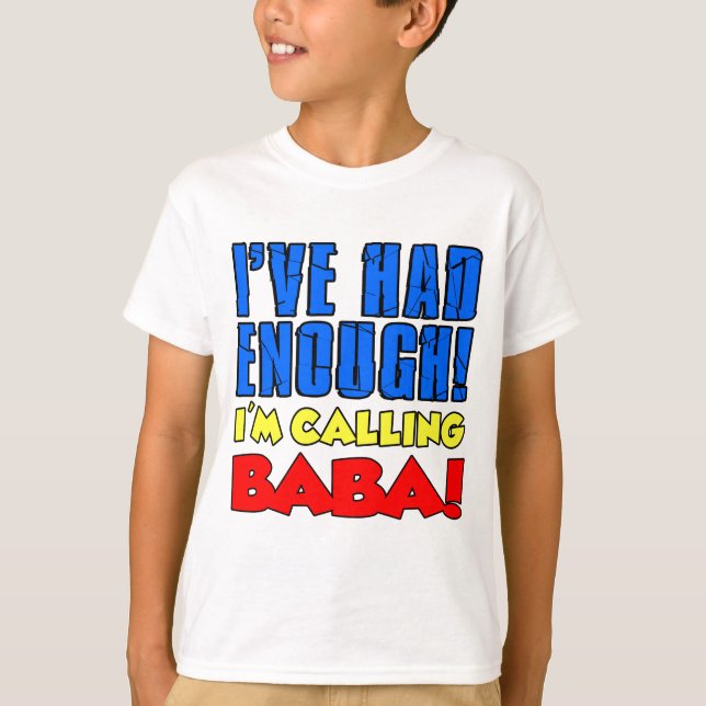 T-shirt J'Avais Assez Appelé Baba (Devant)