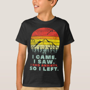 T-shirt J'Avais De L'Anxiété, Vintage Coucher De Soleil Ra