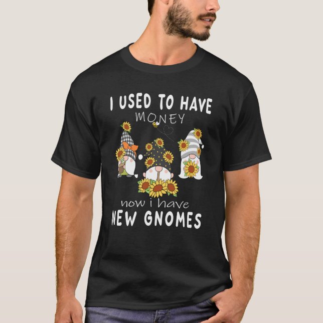 T-shirt J'avais de l'argent abeilles et jardinier de fleur (Devant)