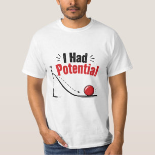 T-shirt J'avais de l'humour de physique potentiel