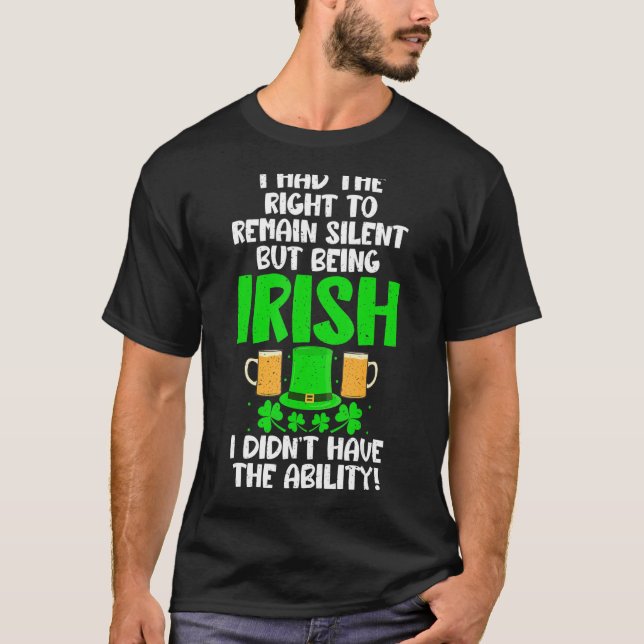 T-shirt J'avais le droit de garder le silence mais être ir (Devant)