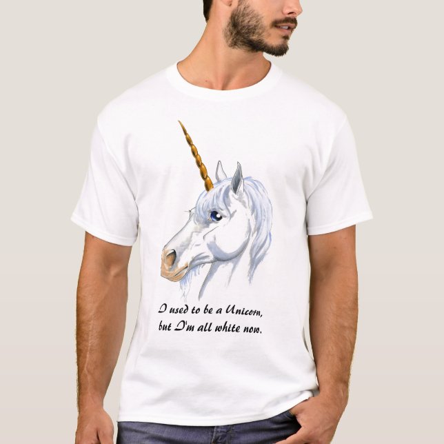 T-shirt J'avais l'habitude d'être une licorne (Devant)