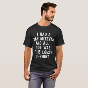 T-shirt J'Avais Un Bar Mitzvah Tee