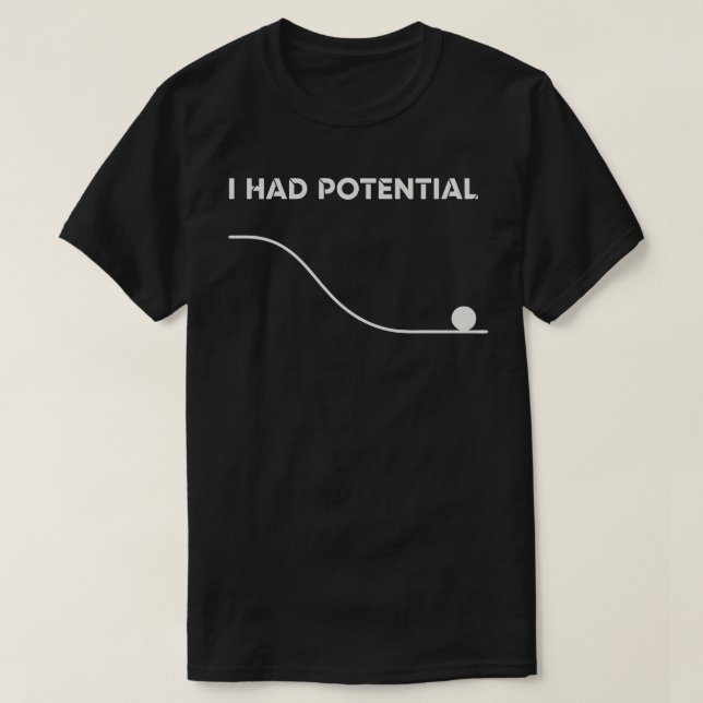 T-shirt J'avais un professeur de physique avec humour (Design devant)