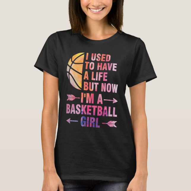 T-shirt J'avais une vie mais de basket-ball (Devant)
