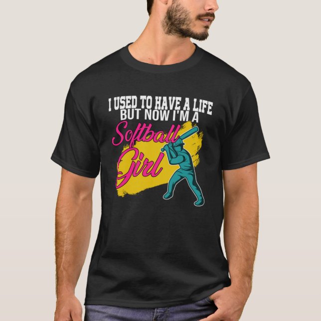 T-shirt J'avais une vie mais maintenant je suis une fille  (Devant)