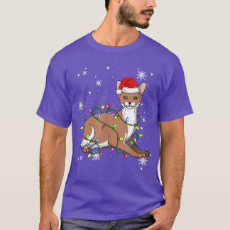 T-shirt Javanais Flammes de Noël Chat de Noël Père Noël