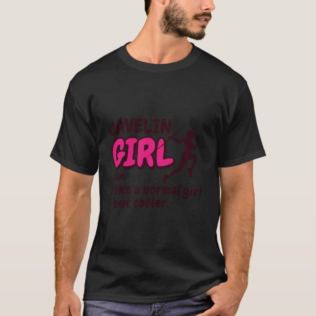 T-shirt Javelin Fille Comme Une Fille Normale Mais Glacièr (Devant)