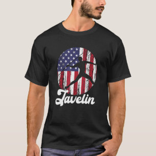 T-shirt Javelin Thrower US Drapeau Track & Field Javelin T