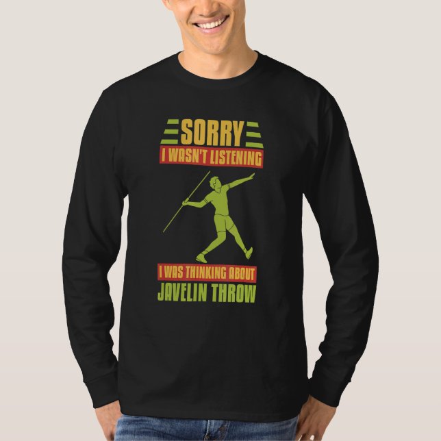 T-shirt Javelin Throwing Track And Field Spear Thrower Tra (Devant)