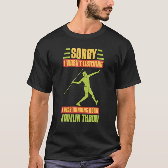 T-shirt Javelin Throwing Track And Field Spear Thrower Tra (Devant)