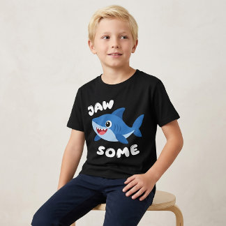 T-shirt Jaw Some Requin pour Garçons