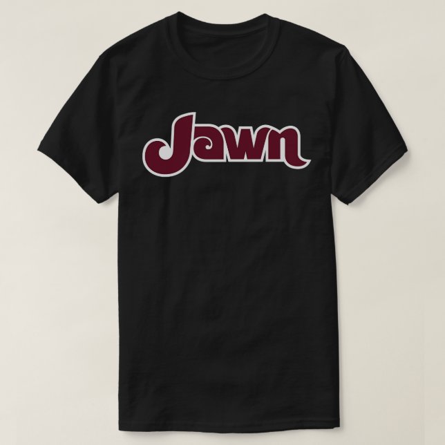 T-shirt Jawn rétro Poudre bleu (Design devant)