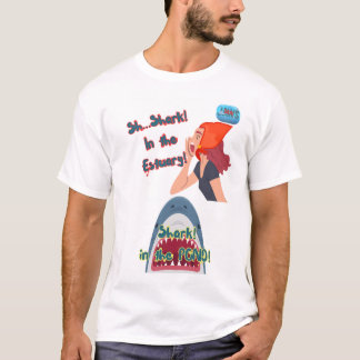 T-shirt JAWS 50ème Requin Dans La Fille De L'Étang
