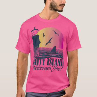 T-shirt Jaws Amity Island vous accueille au coucher du sol