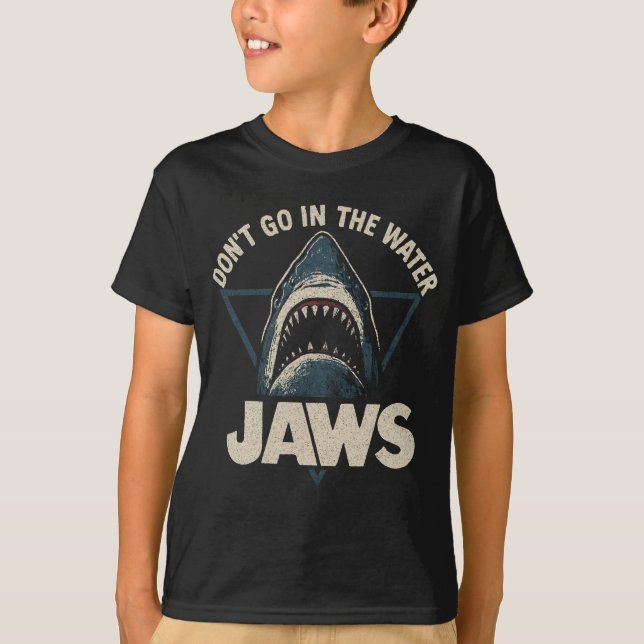 T-shirt Jaws d'avertissement d'arc (Devant)