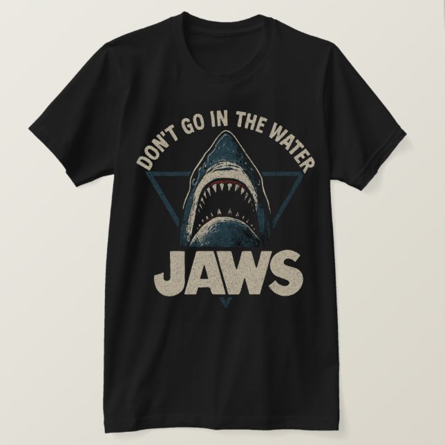 T-shirt Jaws d'avertissement d'arc (Design devant)