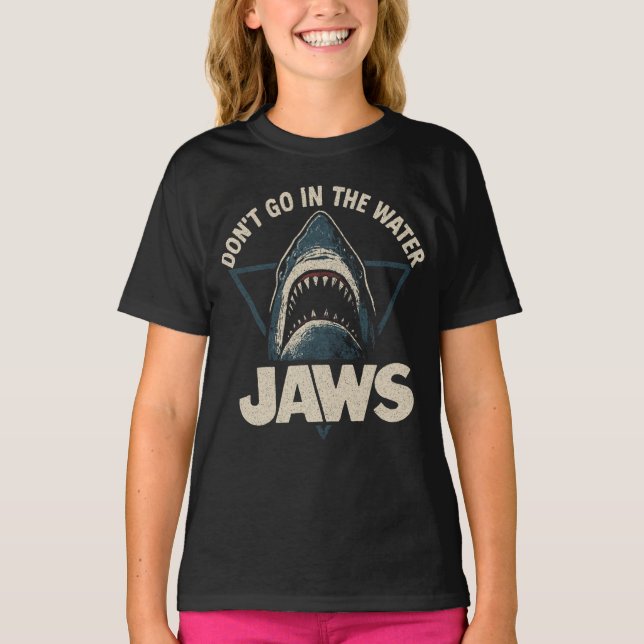 T-shirt Jaws d'avertissement d'arc (Devant)