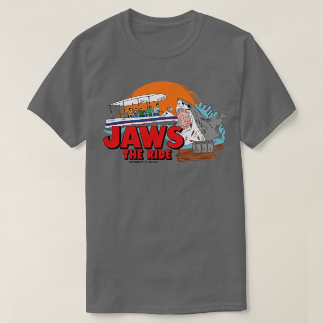T-shirt Jaws The Ride (Design devant)