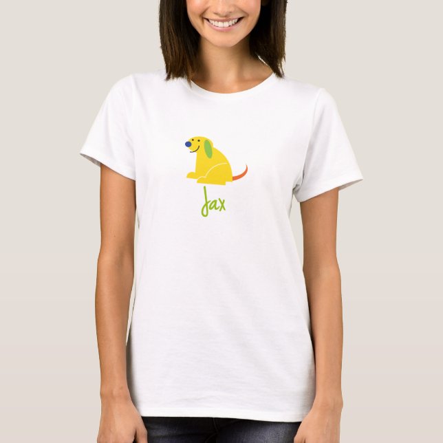 T-shirt Jax aime des chiots (Devant)