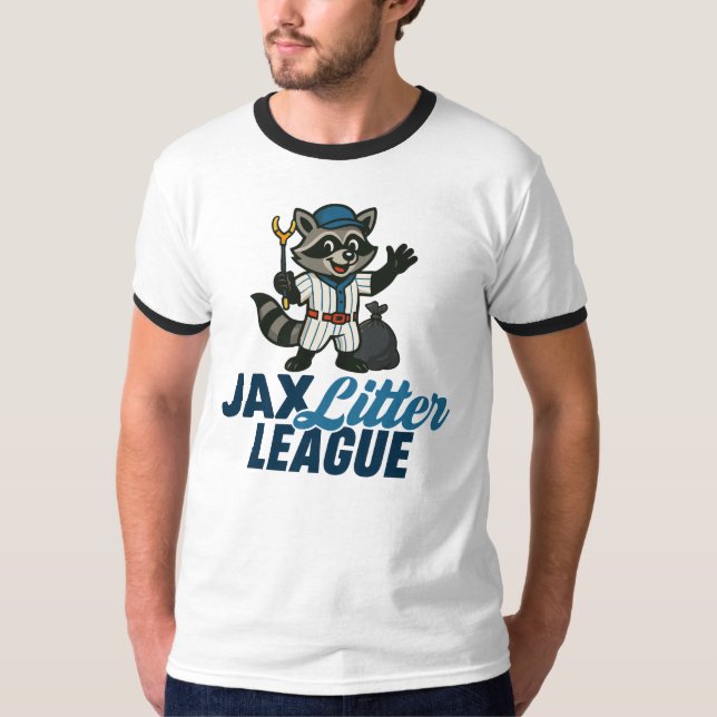 T-Shirt Jax Litter League Ringer (Devant)