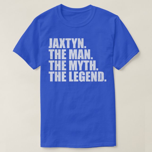 T-shirt JaxtynJaxtyn Nom Jaxtyn prénom (Design devant)