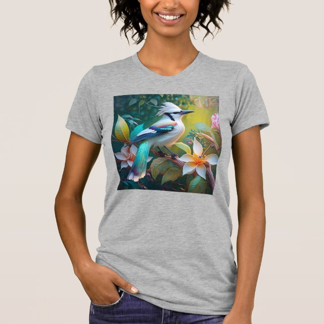 T-shirt Jay à ailes Turquoises en berceau (Devant)